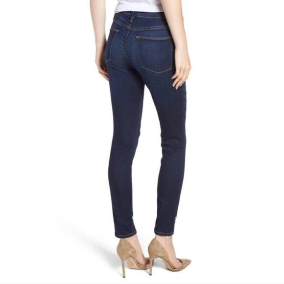 Frame Le High Slit Hem Skinny Jeans Wythe Women's Size 32 - Picture 2 of 11